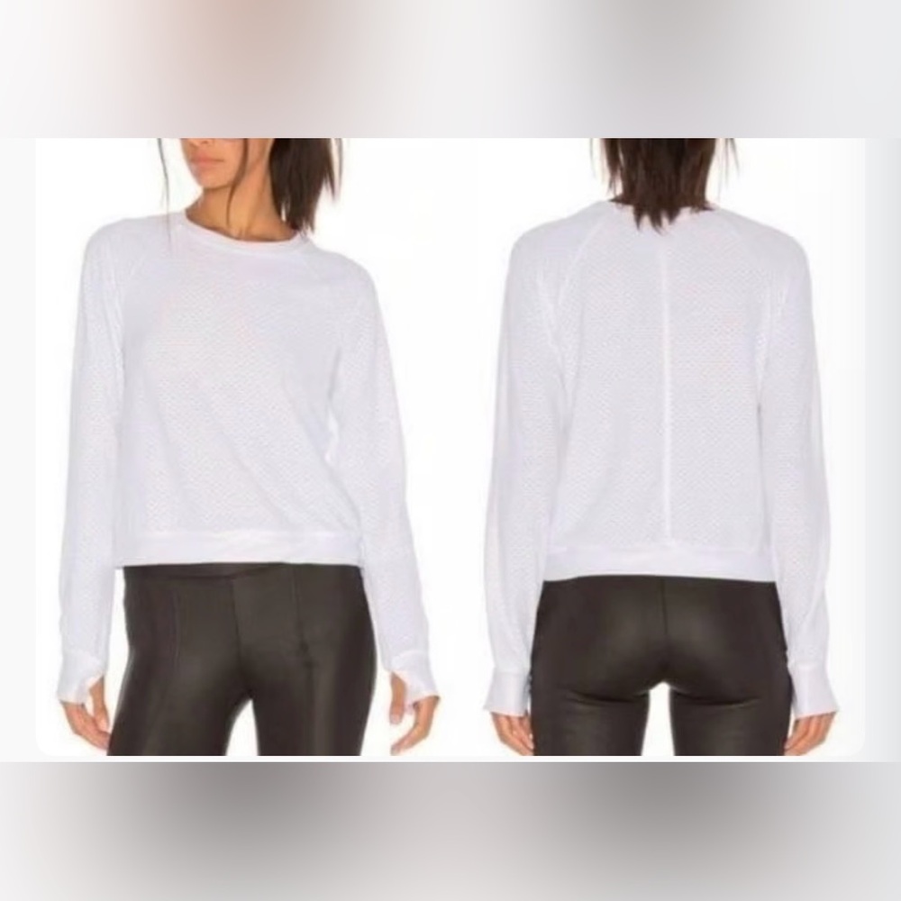 Koral Women's Sophia Mesh Textured Long Sleeve Top size XS